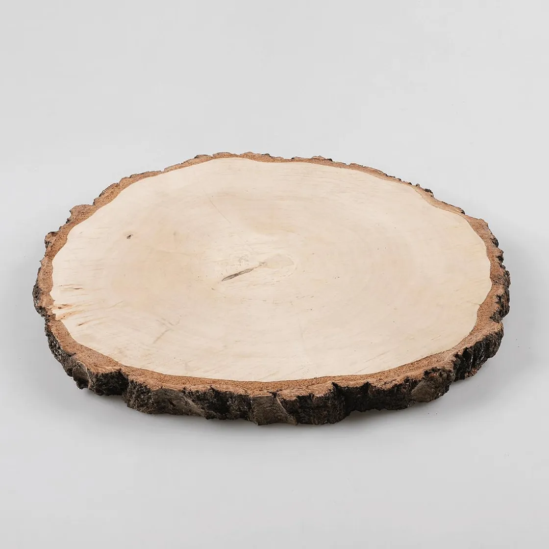 DecoWoerner Decoración Natural>Rodaja Decorativa De Madera De Abedul De Unos 30 Cm De Diámetro