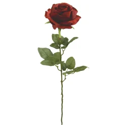 DecoWoerner Decoración Temática|Flores Artificiales>Rosa Artificial De Terciopelo Preciosa, 68 Cm