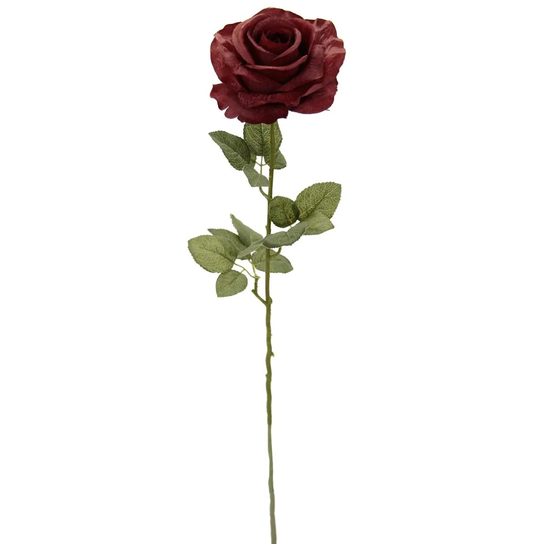 DecoWoerner Decoración Temática|Flores Artificiales>Rosa Artificial De Terciopelo Preciosa, 68 Cm