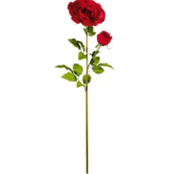 DecoWoerner Decoración Temática|Flores Artificiales>Rosa Gigante Con Brote, 120 Cm, Ø 25 Cm
