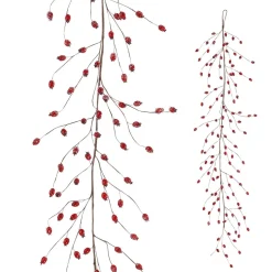 DecoWoerner Decoración De Invierno|Guirnaldas Y Vides>Rosa Mosqueta Artificial 150 Cm