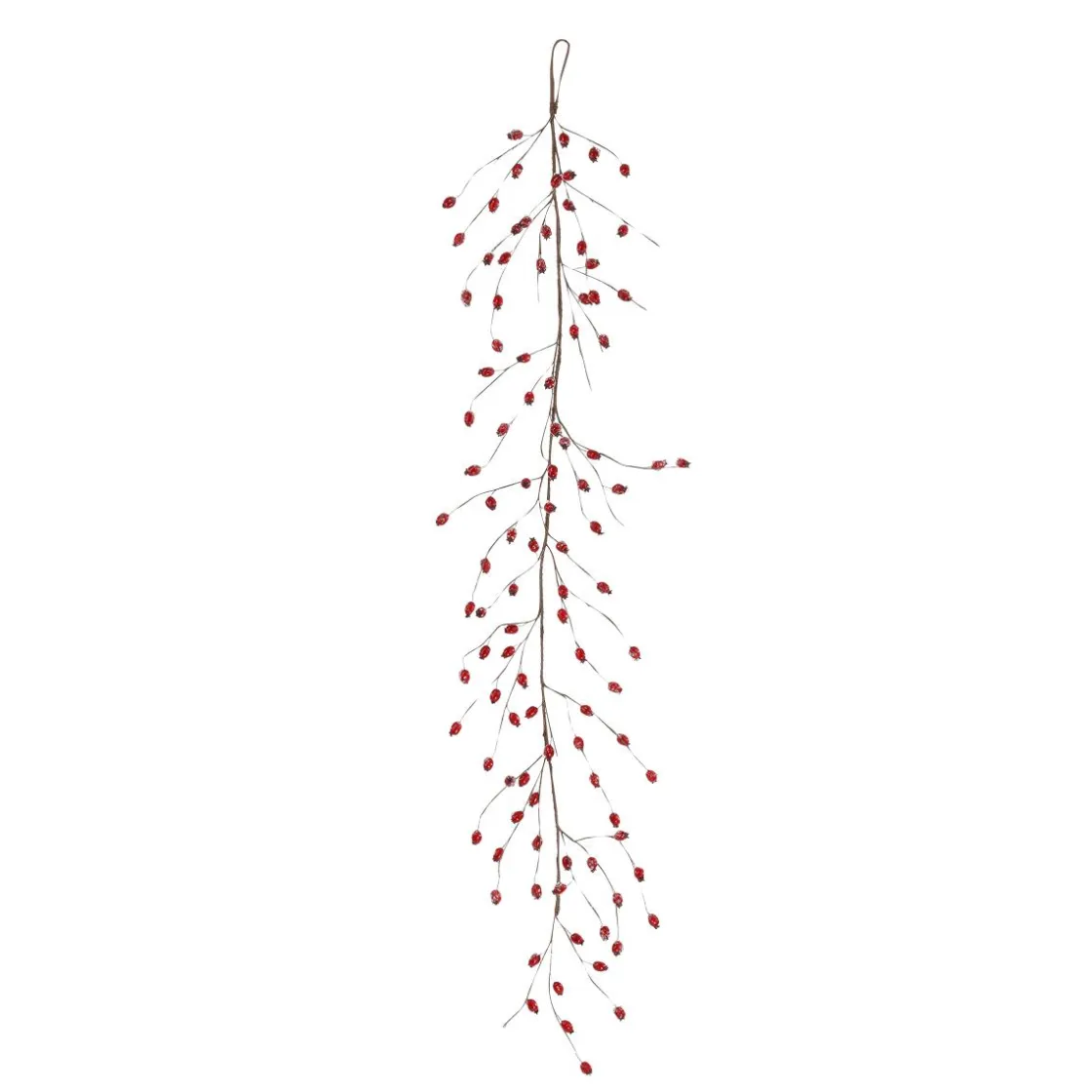 DecoWoerner Decoración De Invierno|Guirnaldas Y Vides>Rosa Mosqueta Artificial 150 Cm