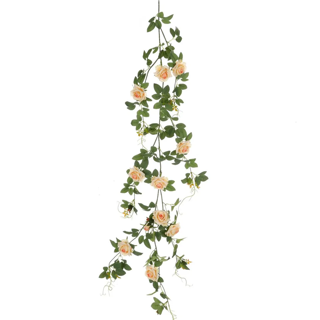 DecoWoerner Decoración Temática|Guirnaldas Y Vides>Rosal Artificial Albaricoque, 125 Cm
