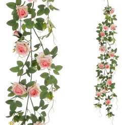 DecoWoerner Guirnaldas Y Vides|Flores Artificiales>l Artificial , 125 Cm Con Azada