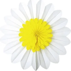 DecoWoerner Decoración Temática|Decoración De Verano>Rosetón De Papel Ignífugo Con Flor De Margarita 50 Cm Ø