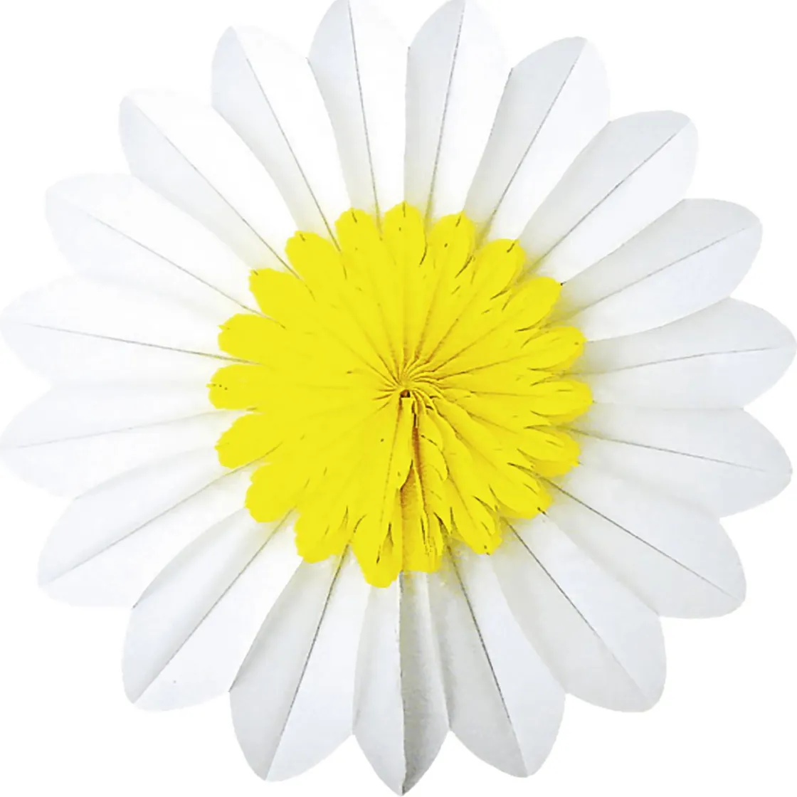 DecoWoerner Decoración Temática|Decoración De Verano>Rosetón De Papel Ignífugo Con Flor De Margarita 50 Cm Ø