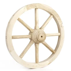 DecoWoerner Decoración Natural|Decoración Temática>Rueda De Carro Decorativa De Madera 40 Cm