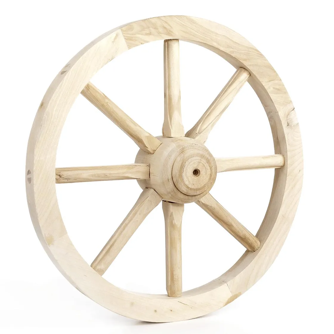 DecoWoerner Decoración Natural|Decoración Temática>Rueda De Carro Decorativa De Madera 40 Cm