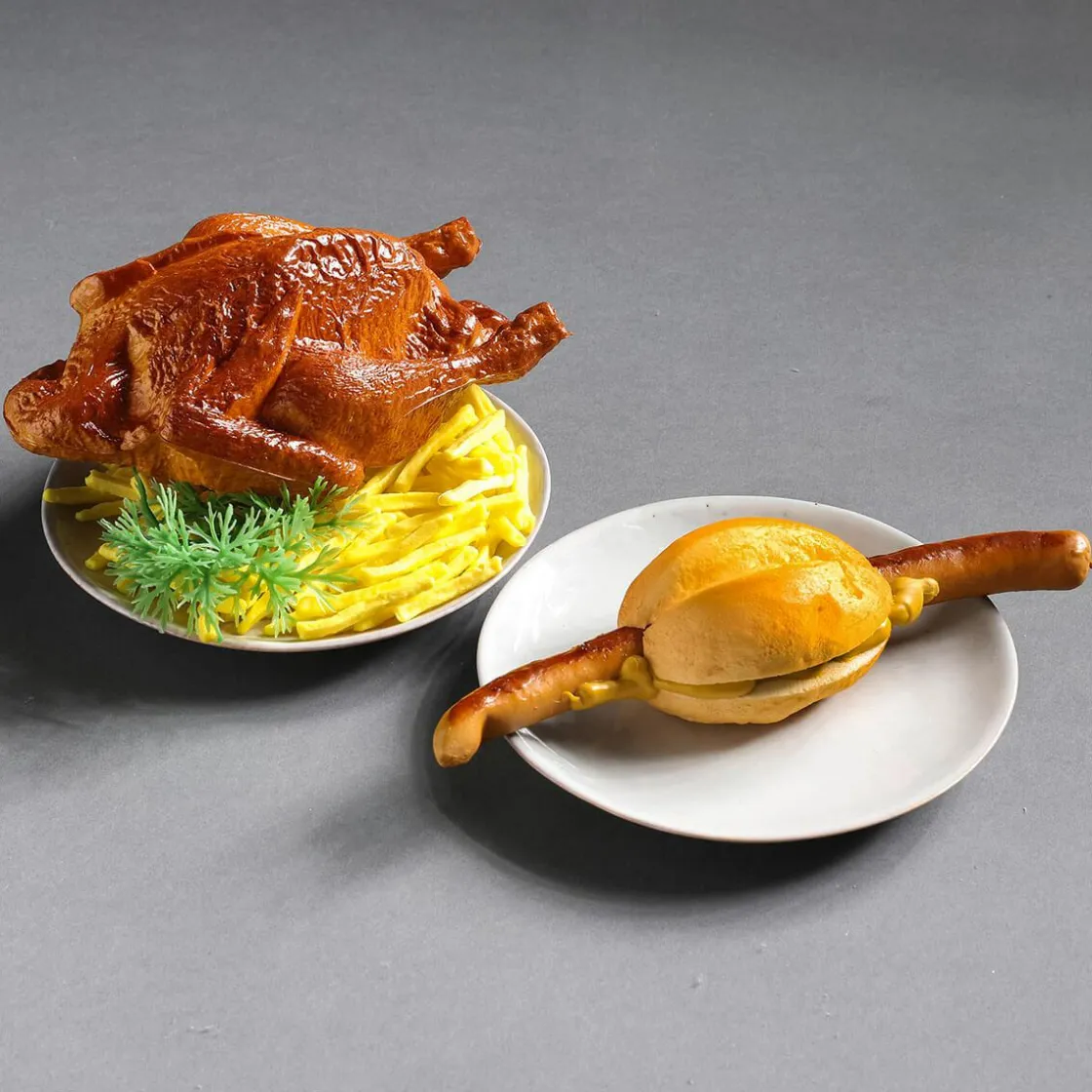 DecoWoerner Decoración Temática|Platos Y Comida Rápida>Salchichas En Un Bollo Maniquíes