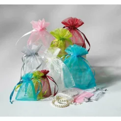 DecoWoerner Bolsitas Con Cordón>Saquitos De Organza 18 Cm, 50 Piezas, do