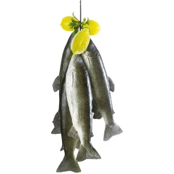 DecoWoerner Pescados Y Mariscos>Sarta De Truchas Alimento De Imitación 35 Cm