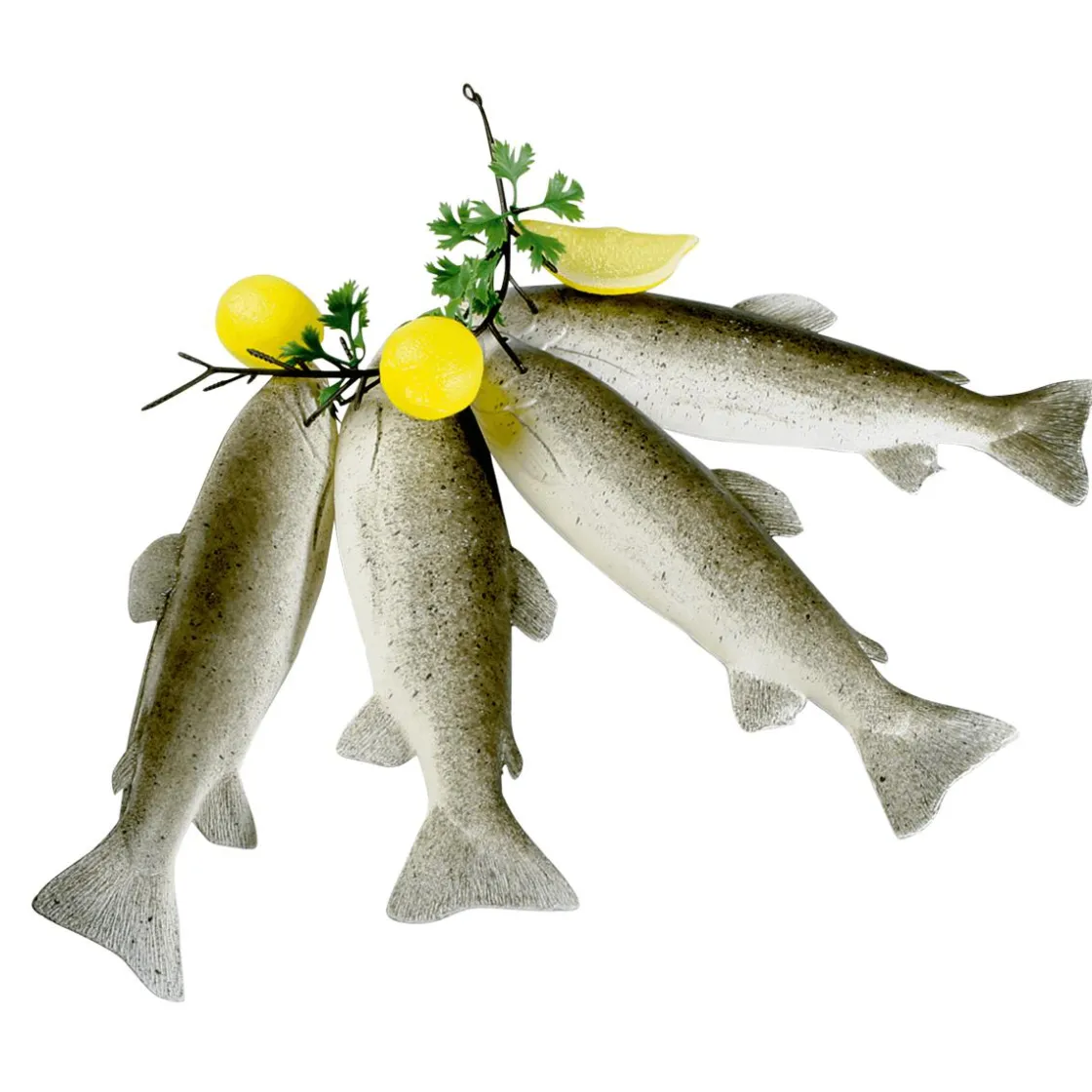 DecoWoerner Pescados Y Mariscos>Sarta De Truchas Alimento De Imitación 35 Cm