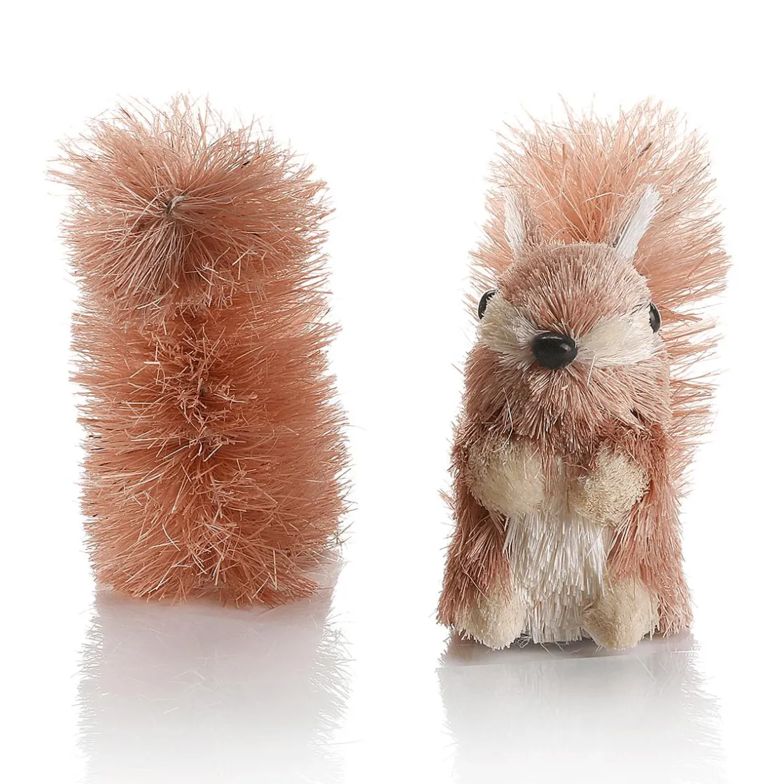 DecoWoerner Decoración De Animales|Decoración De Otoño>Set De 2 Figuras Decorativas De Ardilla, 11 Cm De Altura