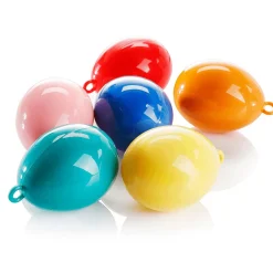 DecoWoerner Decoración De Pascua>Set De Huevos Deco Ecológicos Pascua Coloridos 6 Piezas