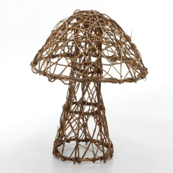 DecoWoerner Decoración De Otoño>Seta De Madera De Vid, 80 Cm De Altura