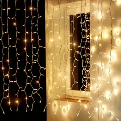 DecoWoerner Luces De Navidad>Sistema De Cortina De Luz Profesional Intermitente LED IP67 200 X 150 Cm