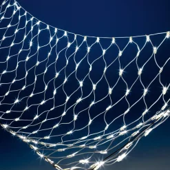 DecoWoerner Luces De Navidad>Sistema De Red De Luces Para Exteriores, Luz LED Blanca, Cable , 250 X 120 Cm