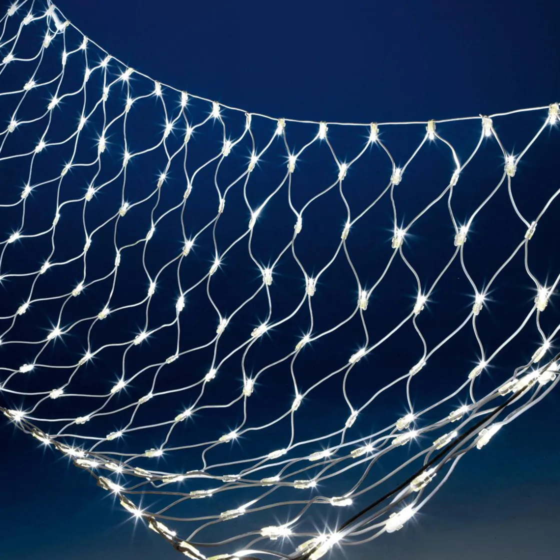 DecoWoerner Luces De Navidad>Sistema De Red De Luces Para Exteriores, Luz LED Blanca, Cable , 250 X 120 Cm