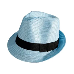 DecoWoerner Decoración De Verano>Sombrero De Paja Claro Con Banda Negra 30 X 25 X 15 Cm (largo X Ancho X Alto)