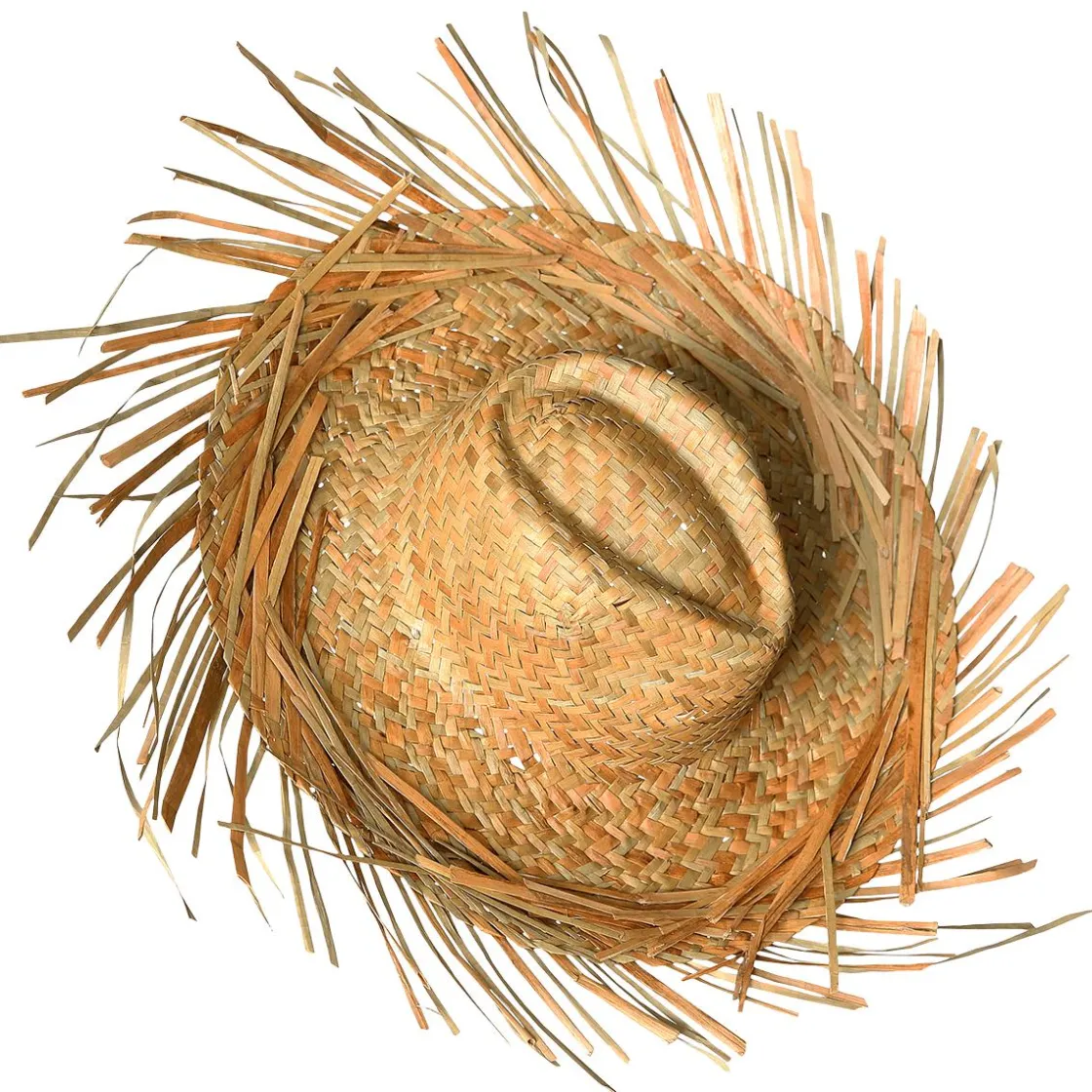 DecoWoerner Decoración De Verano>Sombrero De Paja Decorativo, Natural, Ø 40 Cm