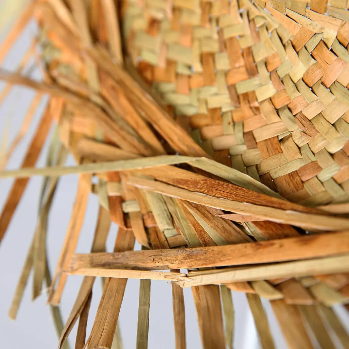 DecoWoerner Decoración De Verano>Sombrero De Paja Decorativo, Natural, Ø 40 Cm
