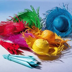 DecoWoerner Decoración De Verano>Sombrero De Paja Decorativo, , Ø 40 Cm