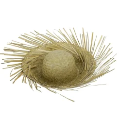 DecoWoerner Decoración Temática|Decoración De Verano>Sombrero De Paja Natural, 40 Cm Ø