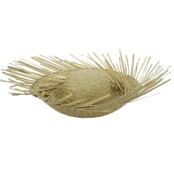 DecoWoerner Decoración Temática|Decoración De Verano>Sombrero De Paja Natural, 40 Cm Ø