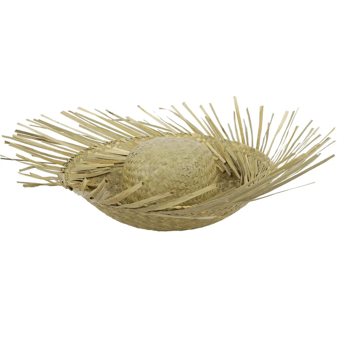 DecoWoerner Decoración Temática|Decoración De Verano>Sombrero De Paja Natural, 40 Cm Ø