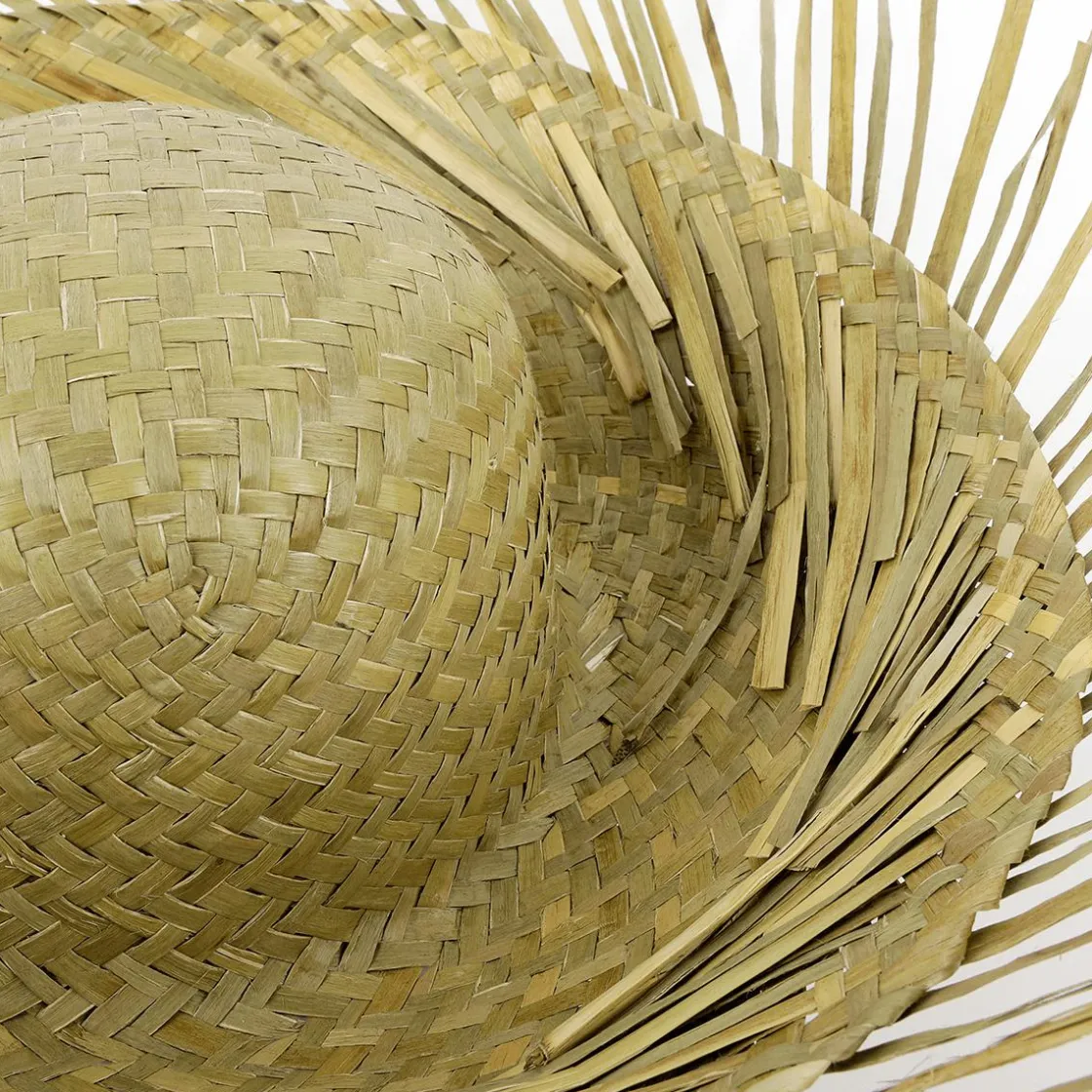 DecoWoerner Decoración Temática|Decoración De Verano>Sombrero De Paja Natural, 40 Cm Ø