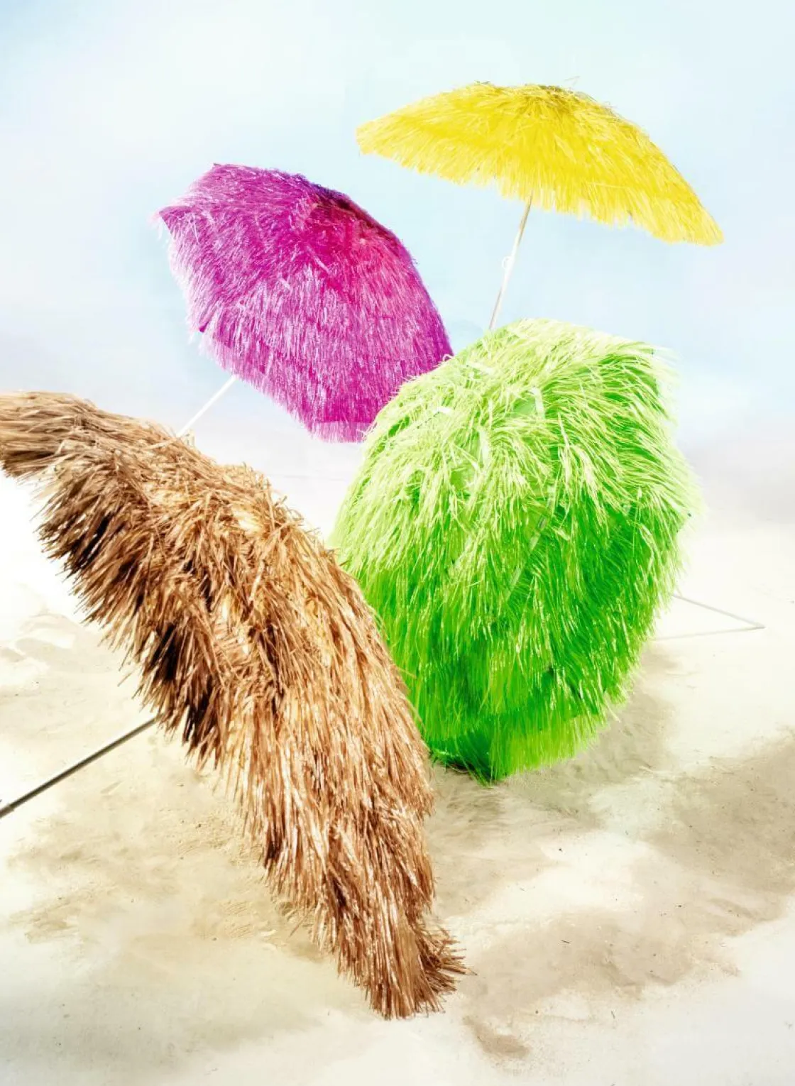 DecoWoerner Decoración De Verano>Sombrilla De Rafia Hawaii, Ø 140 Cm,