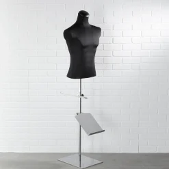 DecoWoerner Bustos De Costura>Soporte Cromado Para Bustos De Sastre Con Presentador De Zapatos 40 X 40 X 100 Cm