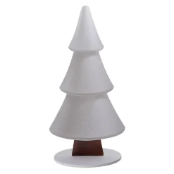 DecoWoerner Decoración De Invierno|Figuras De Navidad>Soporte De Abeto De Nieve Con Purpurina 49 X 99 Cm Plata