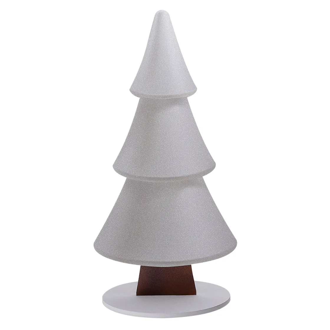 DecoWoerner Decoración De Invierno|Figuras De Navidad>Soporte De Abeto De Nieve Con Purpurina 49 X 99 Cm Plata