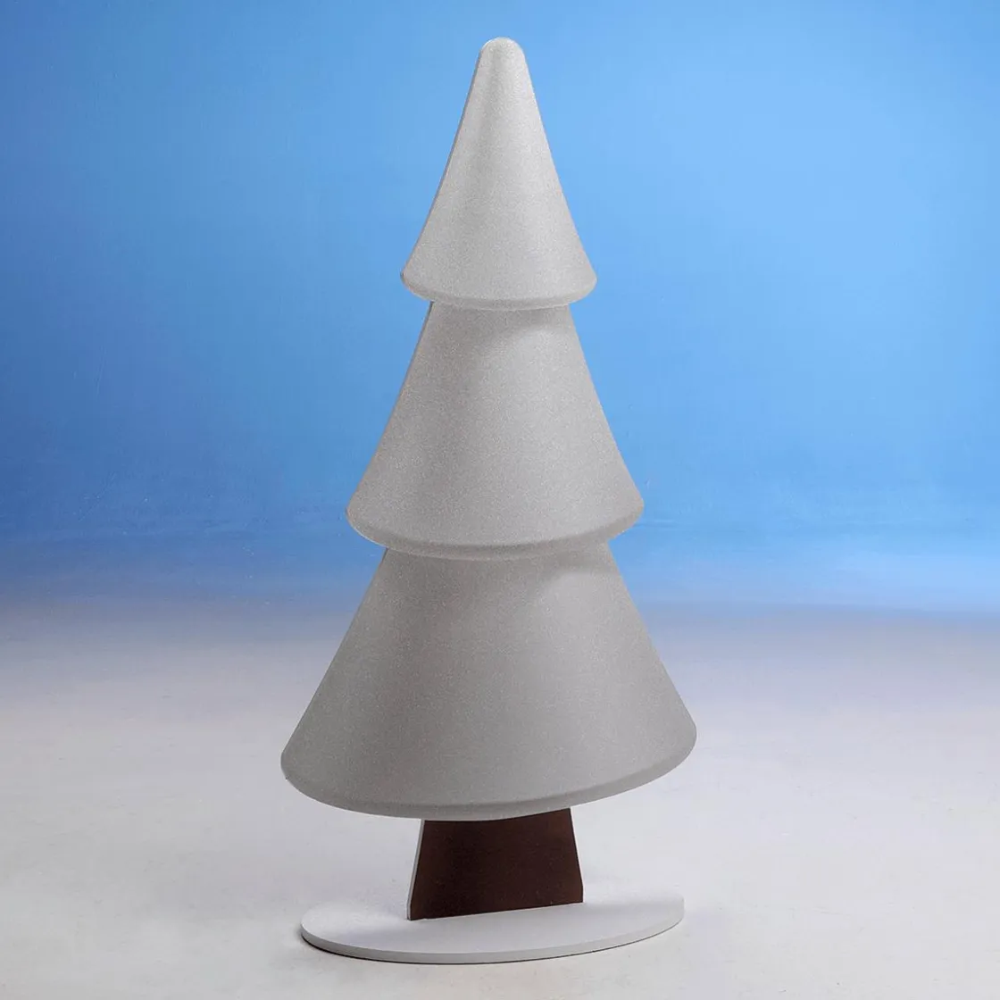 DecoWoerner Decoración De Invierno|Figuras De Navidad>Soporte De Abeto De Nieve Con Purpurina 49 X 99 Cm Plata