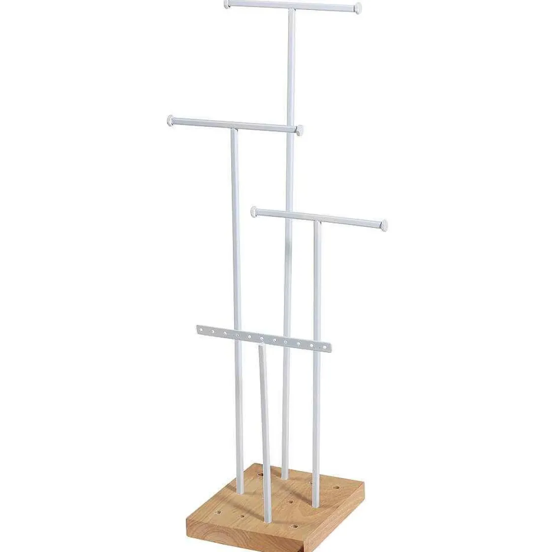DecoWoerner Expositores Para Tiendas>Soporte De Joyería, Expositor En Forma De T 4 Piezas, Altura 50 Cm