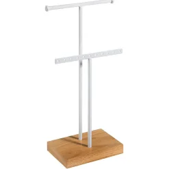 DecoWoerner Expositores Para Tiendas>Soporte De Joyería, Expositor En Forma De T 2 Piezas, Altura 32 Cm