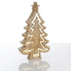 DecoWoerner Figuras De Navidad>Soporte De Madera "Abeto" De 26 Cm De Altura