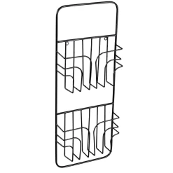 DecoWoerner Expositores Para Tiendas>Soporte De Pared Para Folletos, 2 Compartimentos, Longitud 73 Cm