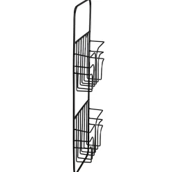 DecoWoerner Expositores Para Tiendas>Soporte De Pared Para Folletos, 2 Compartimentos, Longitud 73 Cm