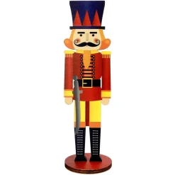 DecoWoerner Decoración De Invierno|Figuras De Navidad>Soporte Decorativo De Madera Cascanueces