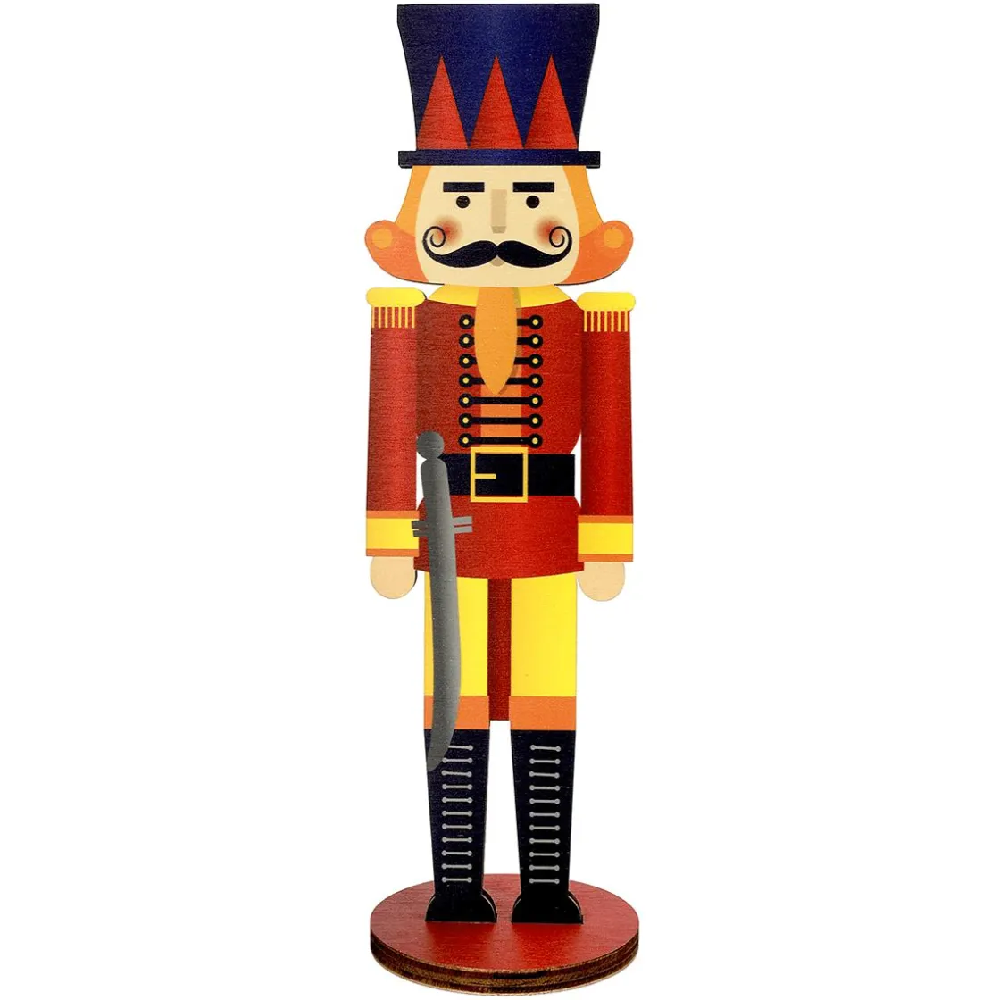 DecoWoerner Decoración De Invierno|Figuras De Navidad>Soporte Decorativo De Madera Cascanueces