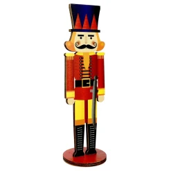 DecoWoerner Decoración De Invierno|Figuras De Navidad>Soporte Decorativo De Madera Cascanueces