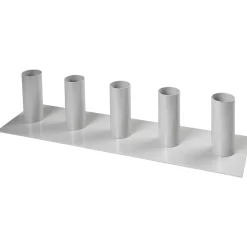 DecoWoerner Decoración Natural|Macetas Y Artículos De Decoración>Soporte Metálico 5 Recipientes, 15 Cm De Altura, Gris, Recto