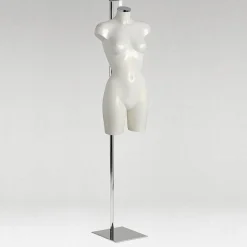 DecoWoerner Bustos De Costura|Maniquíes>Soporte Metálico Para Torsos, Alojamiento Para Sujeción De Nuca