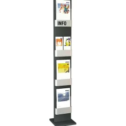 DecoWoerner Expositores Para Tiendas>Soporte Para Folletos, 175 Cm, 4 X A4