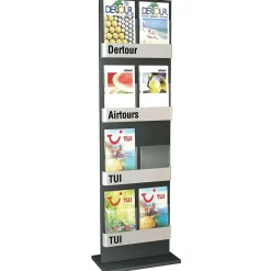 DecoWoerner Expositores Para Tiendas>Soporte Para Folletos, 175 Cm, 8 X A4
