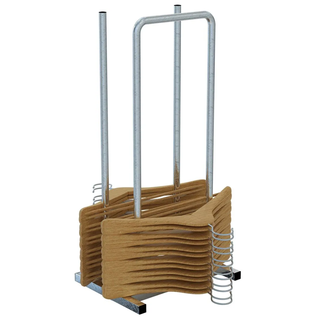 DecoWoerner Perchas>Soporte Para Percheros De Doble Cara, 82 Cm De Altura