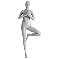 DecoWoerner Maniquíes>Sport Mannequin Lady Yoga Postura Del Arbol - Pierna Izquierda Levantada