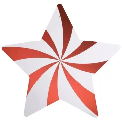 DecoWoerner Estrella De Navidad>Star Swirl / Blanco